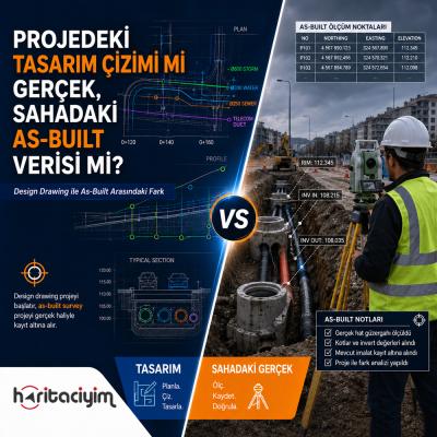 Projedeki Tasarım Çizimi mi Gerçek  Sahadaki As-Built Verisi mi?